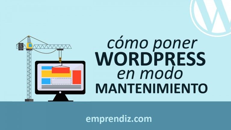 wordpress modo mantenimiento